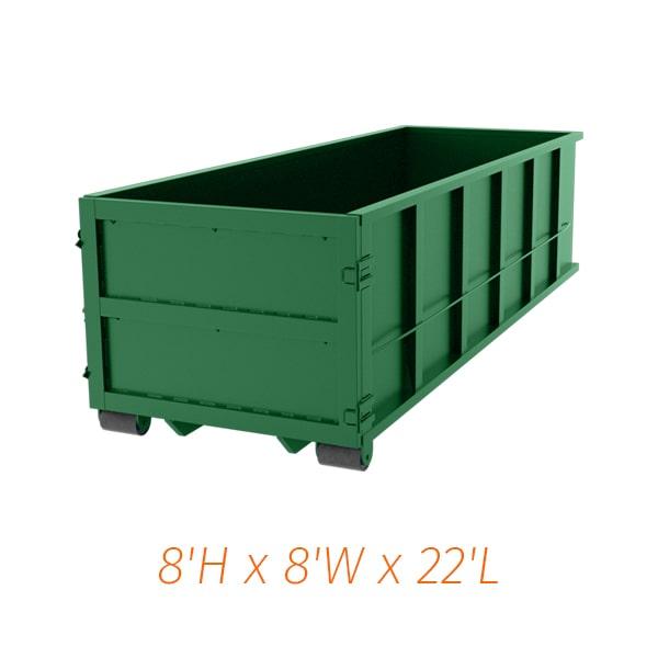 our team can work with you to determine if a 40-yard dumpster is the right size for your project